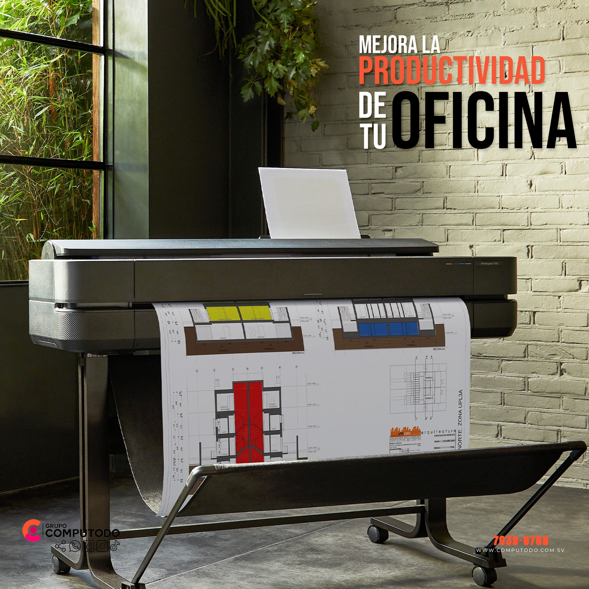 Imprime proyectos profesionales: mapas, dibujos técnicos,