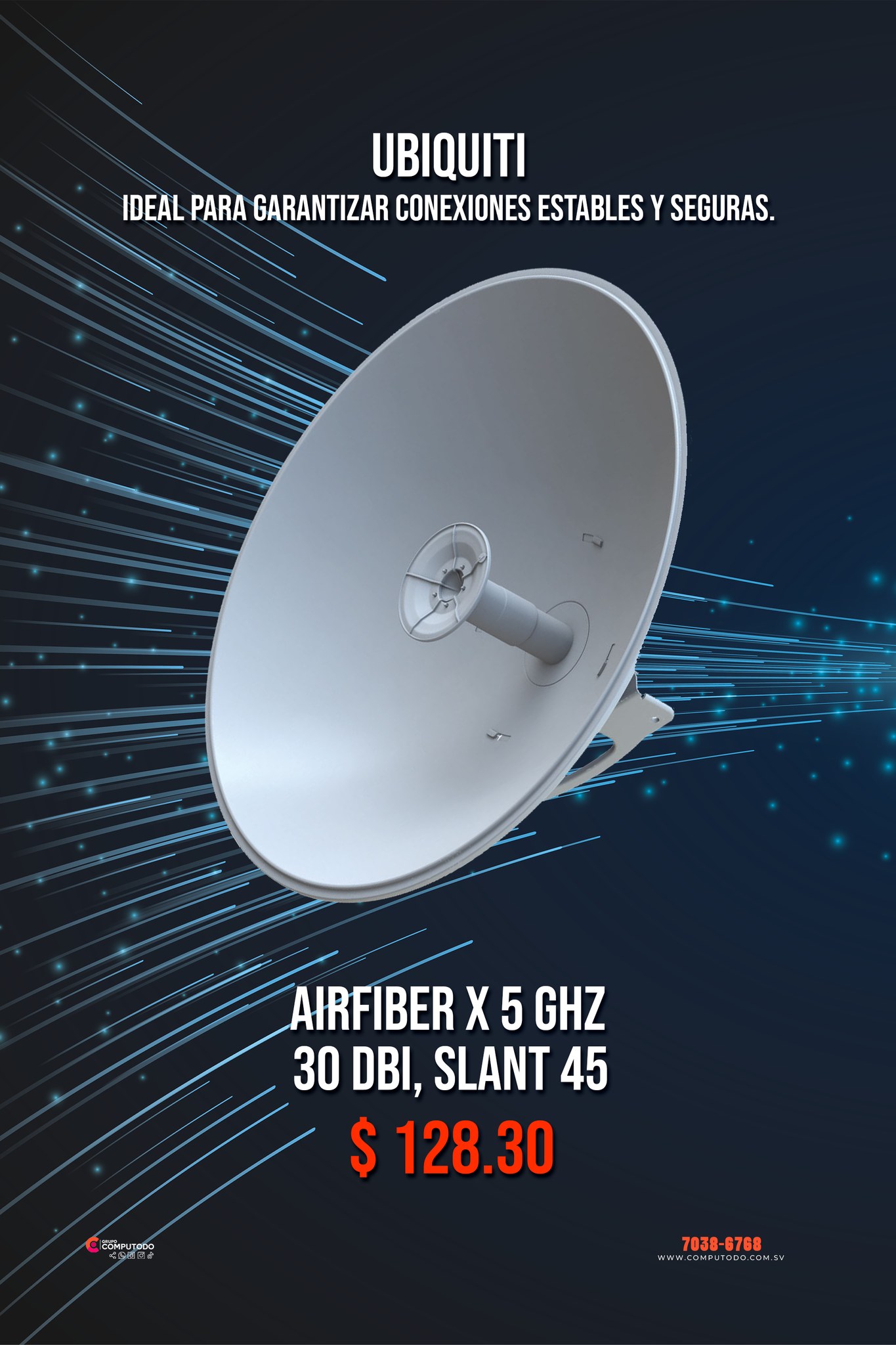 UBIQUITI para todos los entornos.