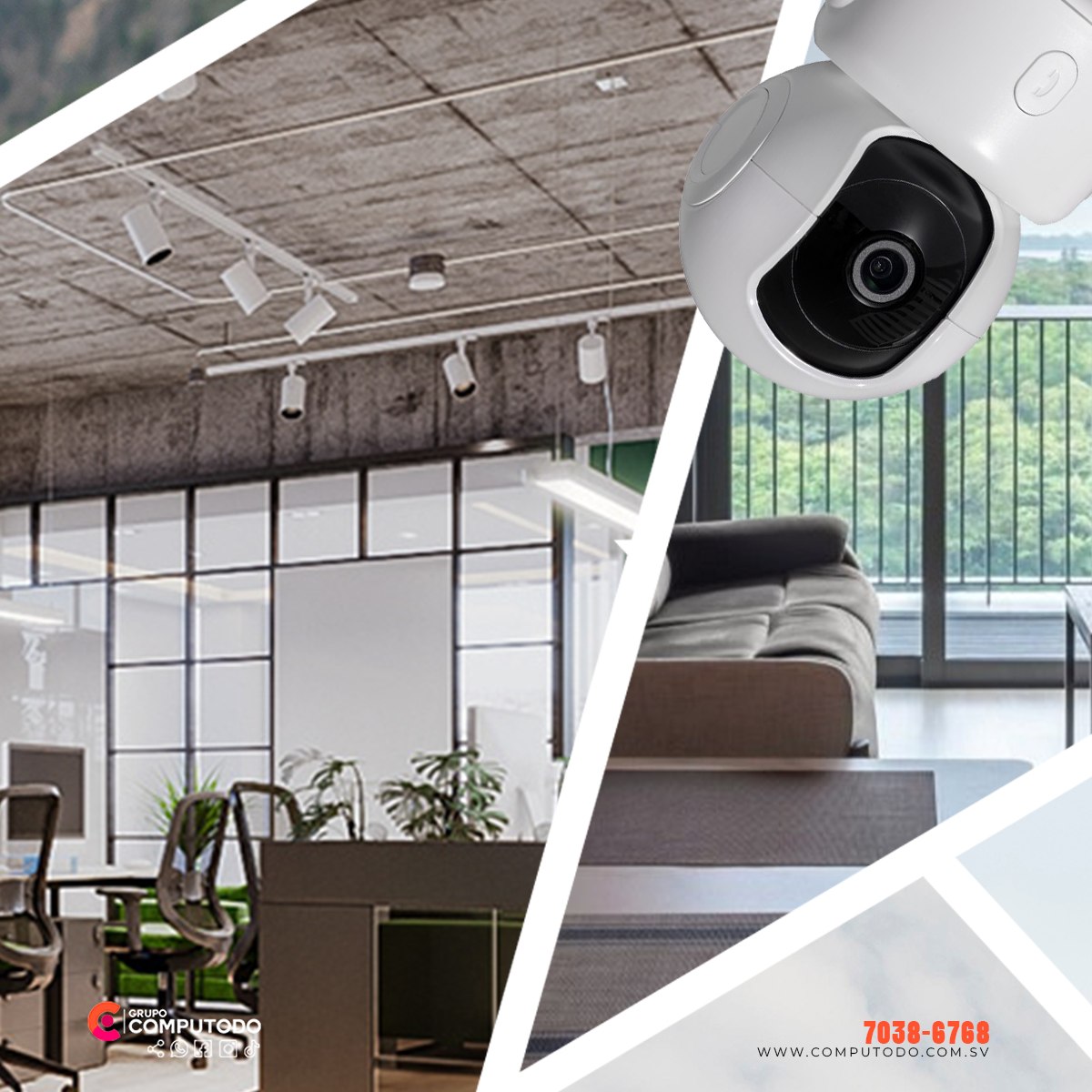 Necesitas una cámara de seguridad que pueda llegar a cualquier punto de tu hogar u oficina