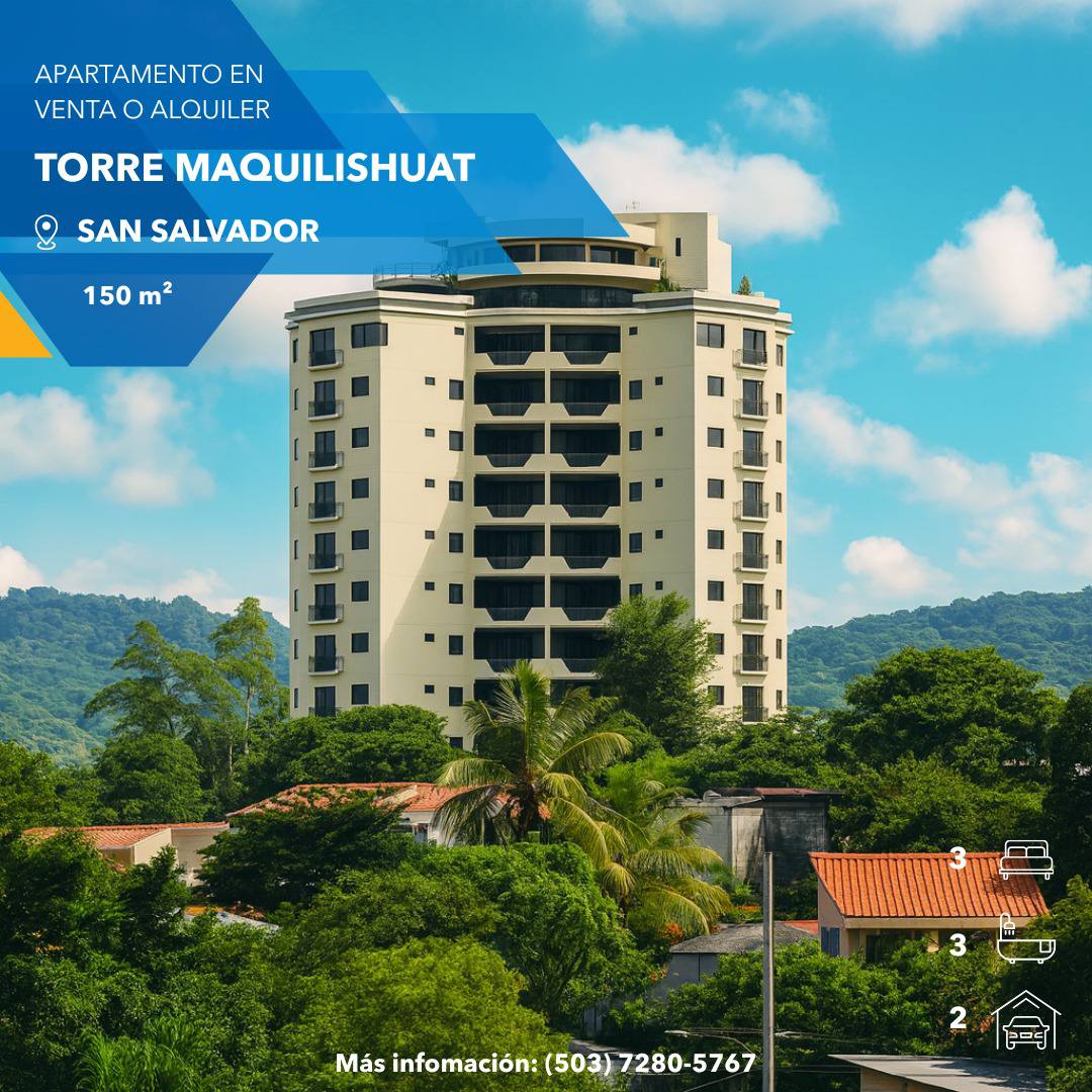 APARTAMENTO EN VENTA O ALQUILER – TORRE MAQUILISHUAT