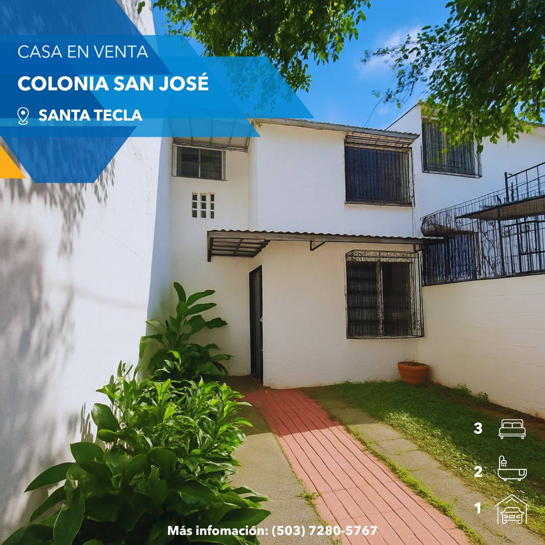 En venta casa en Santa Tecla