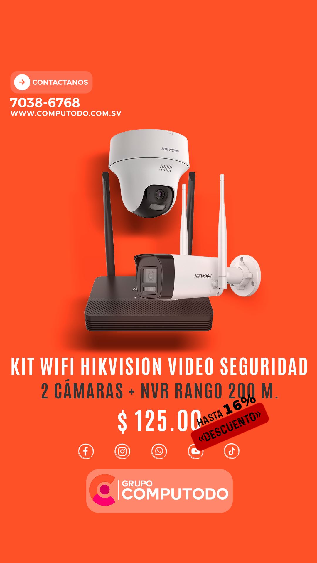 Configura tu sistema de vigilancia de acuerdo a tus necesidades.