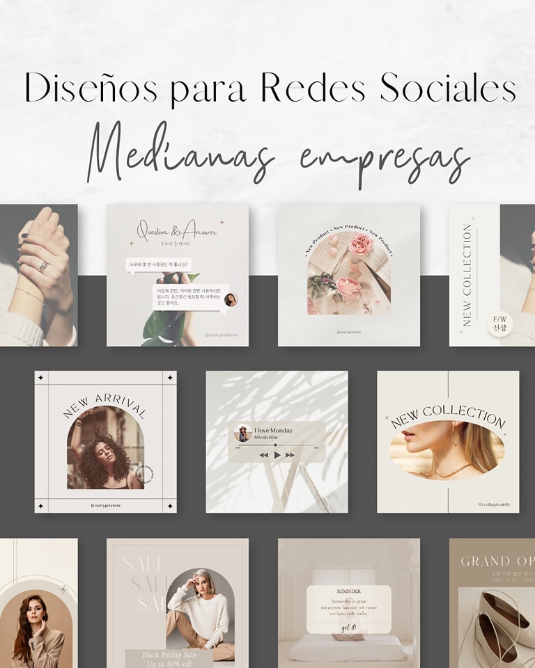 Diseños para redes sociales Medianas empresas.