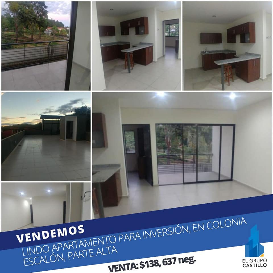 VENDEMOS LINDO APARTAMENTO PARA INVERSIÓN, EN COLONIA ESCALÓN, PARTE ALTA