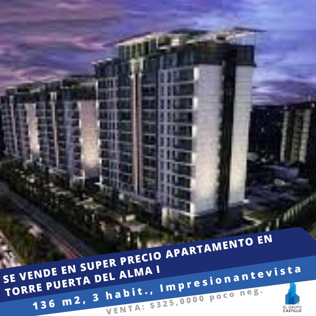 Se Vende Apartamento en Torre Puerta del Alma l