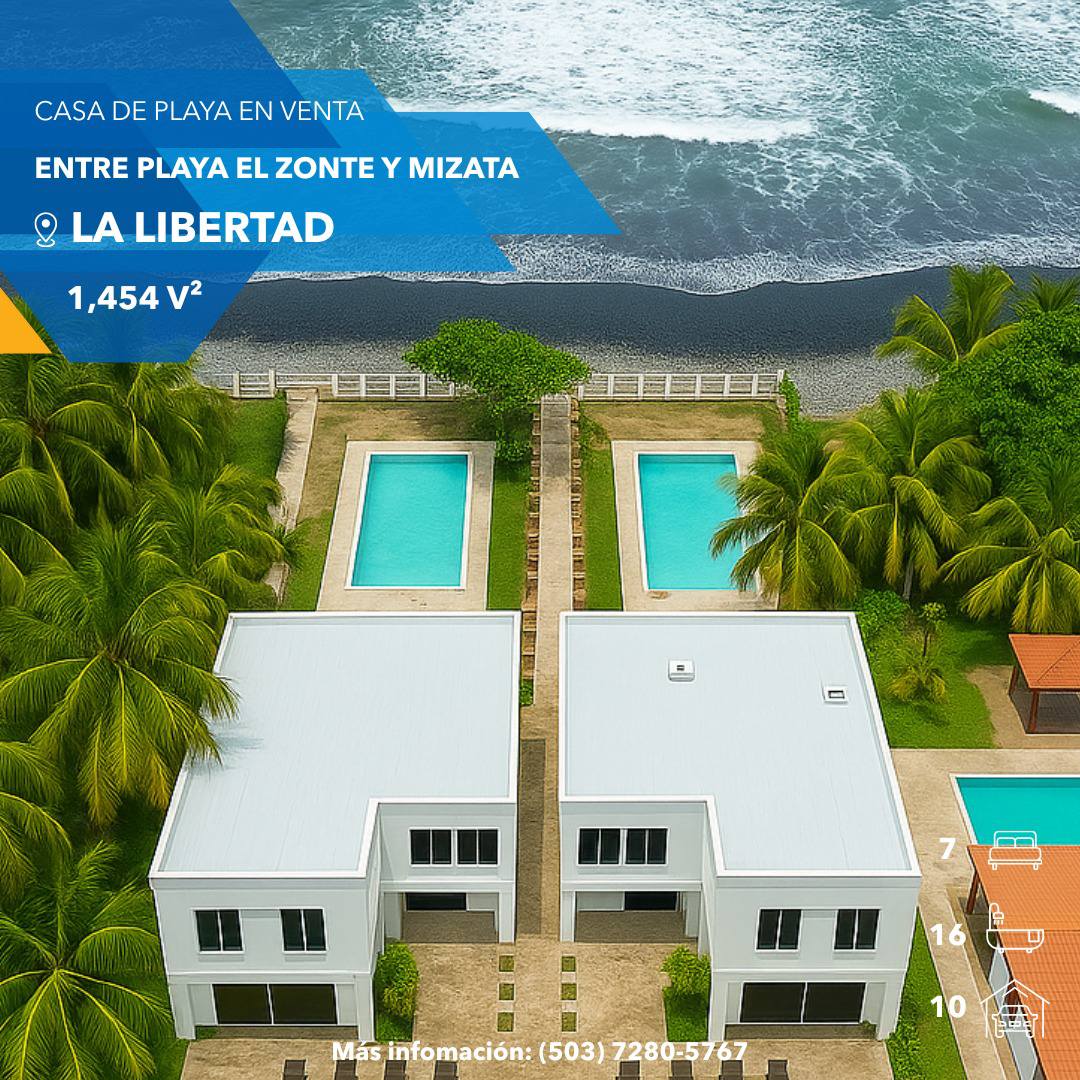 EN VENTA | CASA FRENTE A LA PLAYA – LA LIBERTAD