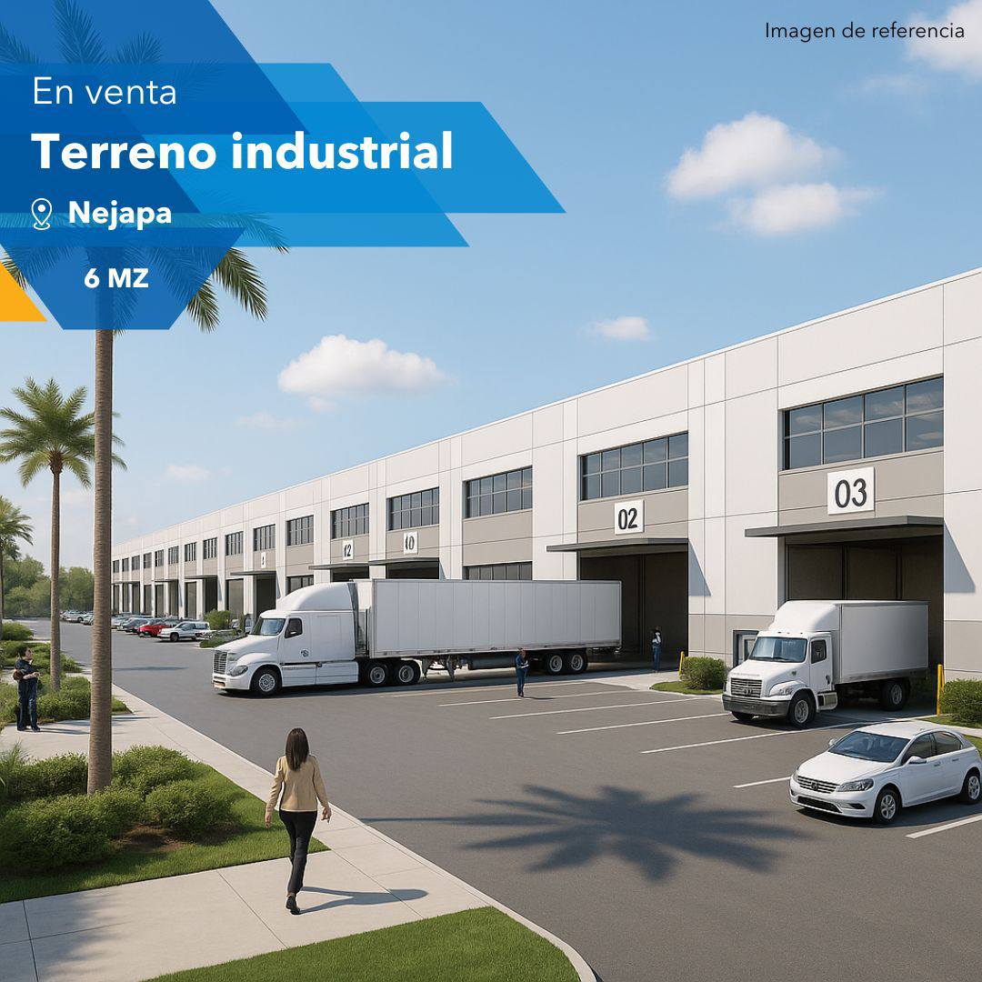 En venta 6 manzanas industriales en Nejapa
