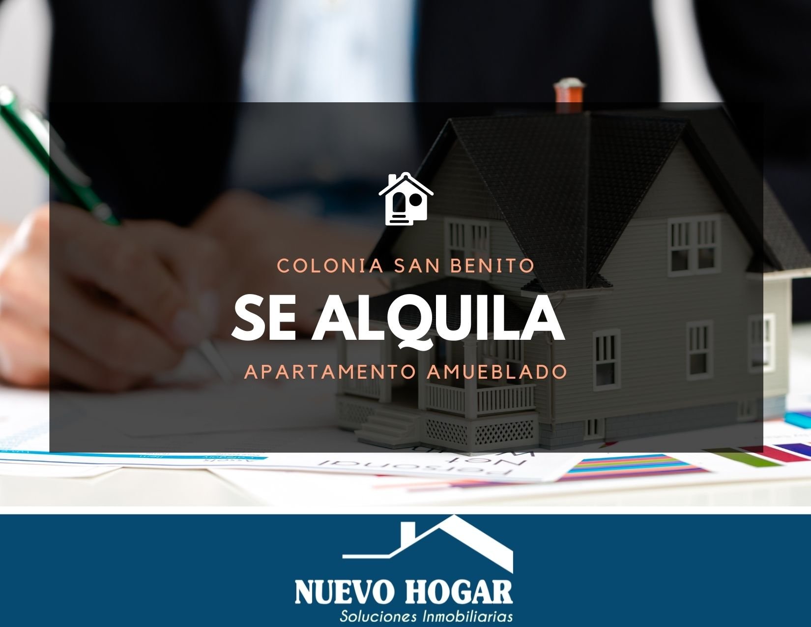 SE ALQUILA APARTAMENTO AMUEBLADO EN COLONIA SAN BENITO.