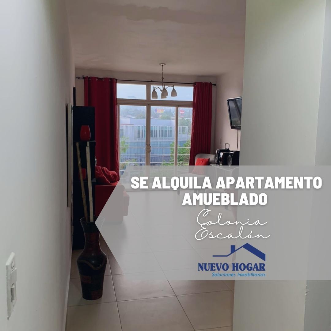 SE ALQUILA APARTAMENTO AMUEBLADO EN COLONIA ESCALON.